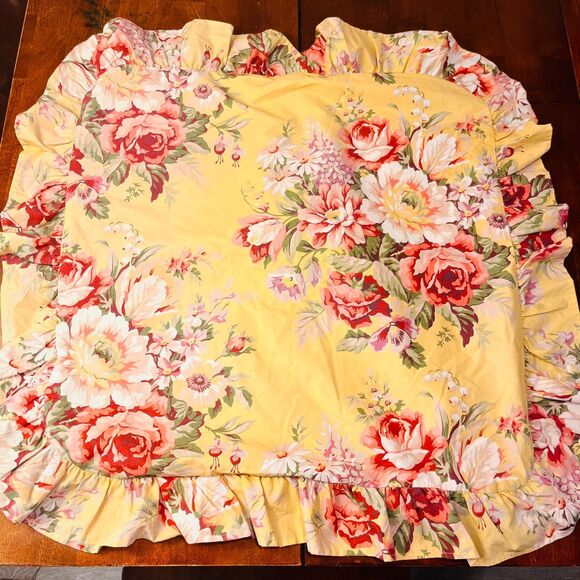 Vintage Ralph Lauren Home Sophie Brooke Twin Fitted Sheet Bed Skirt 2 Shams